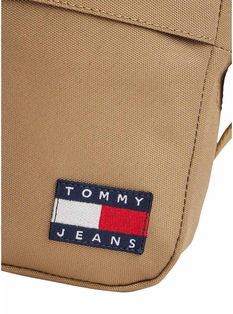 Borsa Tomy Jeans Essential Daily camel per uomo.