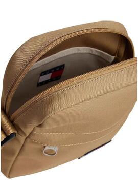Borsa Tomy Jeans Essential Daily camel per uomo.