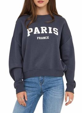 Felpa Only Onlsweat Life blu navy per donna