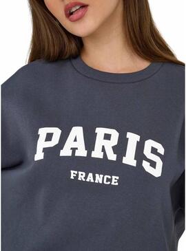 Felpa Only Onlsweat Life blu navy per donna