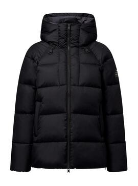 Giacca trapuntata Ecoalf Fuji nera per donna