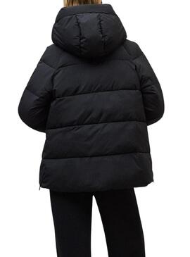 Giacca trapuntata Ecoalf Fuji nera per donna