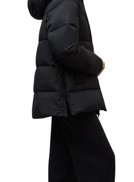 Giacca trapuntata Ecoalf Fuji nera per donna