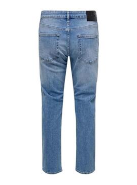 Pantaloni in denim Only and Sons Onsweft blu per uomo