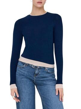 Maglietta Only Virro blu marino per donna