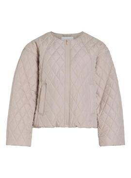 Giacca trapuntata Vitate beige per donna