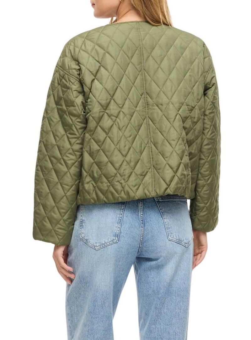 Giacca trapuntata Vitate verde per donna