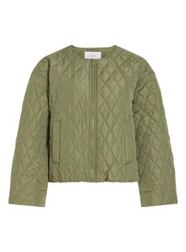 Giacca trapuntata Vitate verde per donna
