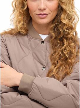 Cappotto trapuntato Vila Vitate marrone per donna