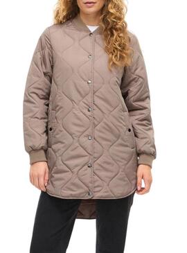 Cappotto trapuntato Vila Vitate marrone per donna