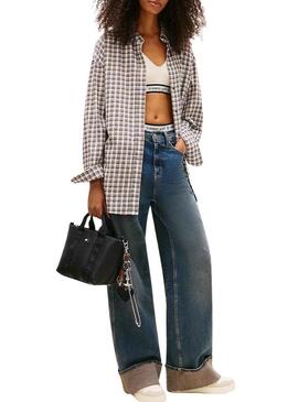 Borsa Tommy Jeans Daily Elevated Mini nera per donna