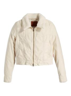 Giacca Levis Camionista Baby Bubble Sherpa Beige
