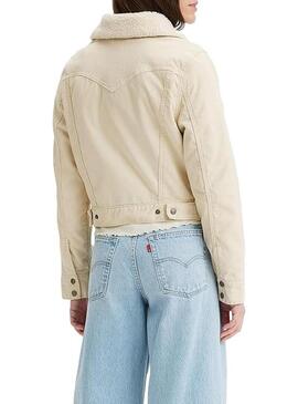 Giacca Levis Camionista Baby Bubble Sherpa Beige