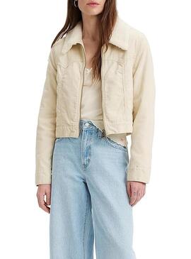 Giacca Levis Camionista Baby Bubble Sherpa Beige