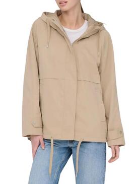 Parka Only Orchid beige per donna