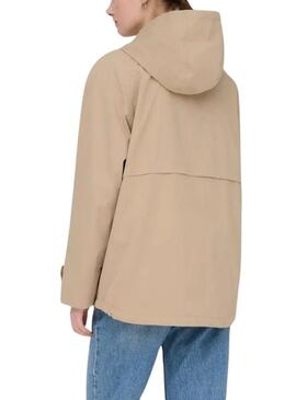 Parka Only Orchid beige per donna