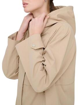 Parka Only Orchid beige per donna