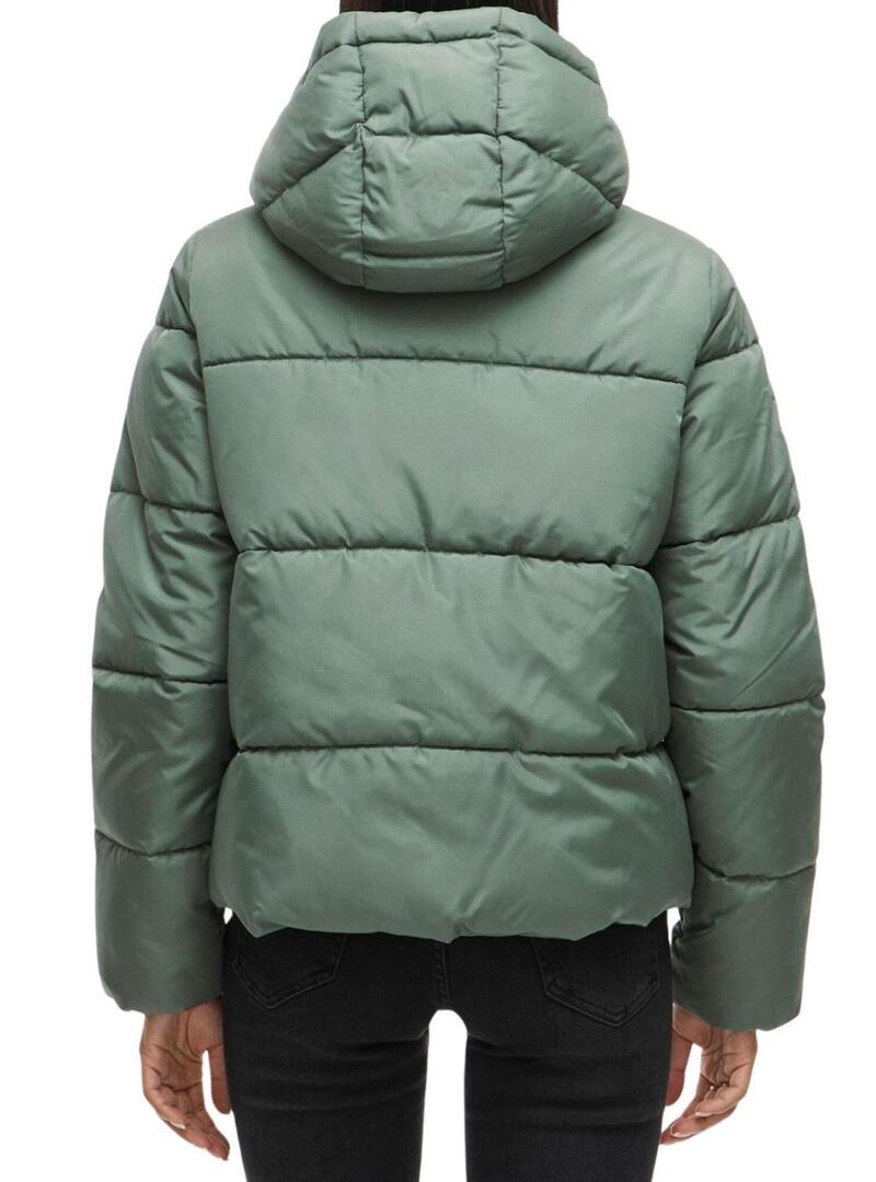 Giacca trapuntata Vila Milja verde per donna