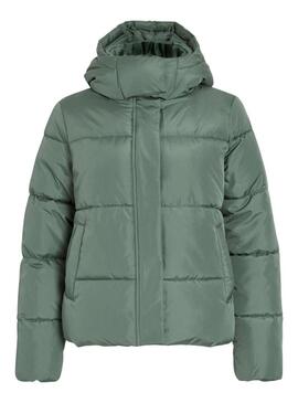 Giacca trapuntata Vila Milja verde per donna