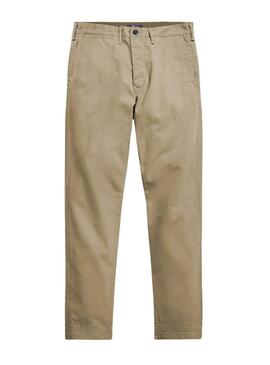 Pantaloni cinesi El Pulpo beige per uomo