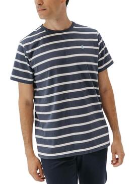 Maglietta El Pulpo a righe blu scuro per uomo