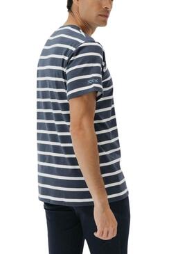 Maglietta El Pulpo a righe blu scuro per uomo