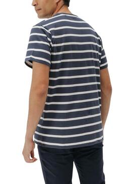 Maglietta El Pulpo a righe blu scuro per uomo