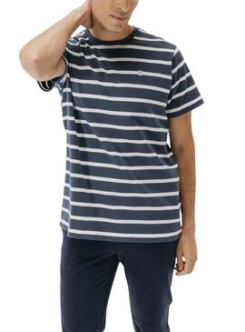 Maglietta El Pulpo a righe blu scuro per uomo