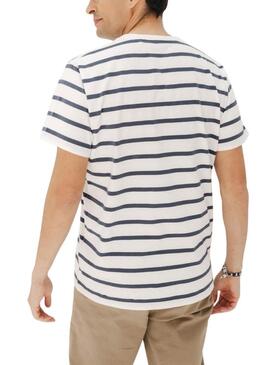 Maglietta a righe bianche El Pulpo per uomo.