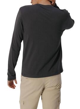 Maglietta grigia antracite a maniche lunghe El Pulpo per uomo.