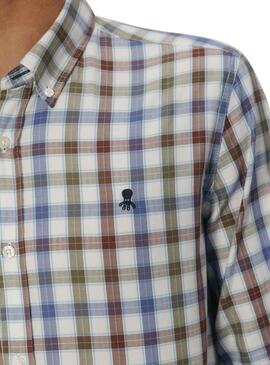 Camicia El Pulpo a quadri multicolori per uomo