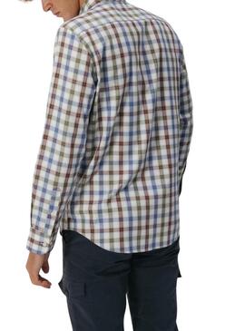 Camicia El Pulpo a quadri multicolori per uomo