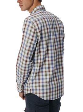 Camicia El Pulpo a quadri multicolori per uomo