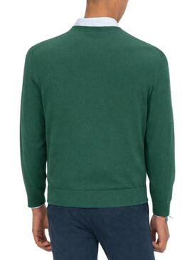 Maglia El Pulpo Collo a V verde bottiglia per uomo