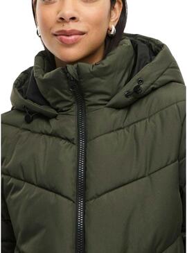 Giacca imbottita Vila Milja verde per donna