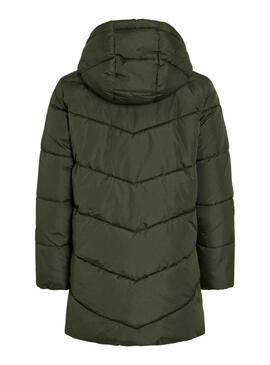 Giacca imbottita Vila Milja verde per donna