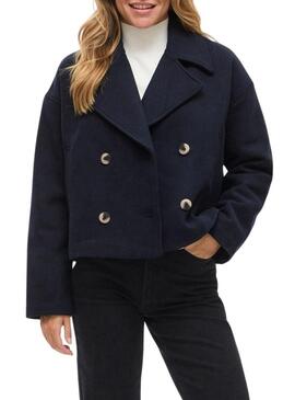 Giacca corta Vila Kamina blu scuro per donna