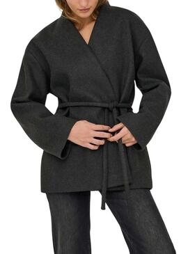 Kimono Only Fox grigio per donna