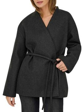 Kimono Only Fox grigio per donna