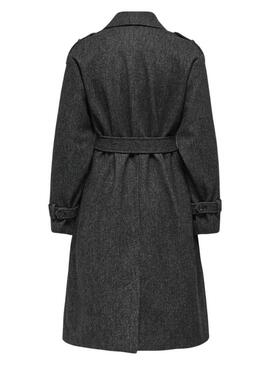 Cappotto Only Dear grigio mélange per donna