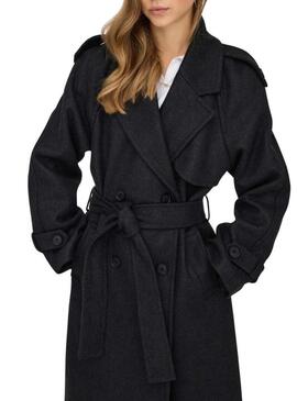 Cappotto Only Dear nero per donna.
