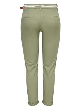Pantaloni Only Biana verdi per donna