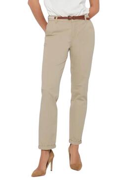 Pantaloni Only Biana beige per donna