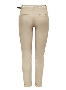 Pantaloni Only Biana beige per donna