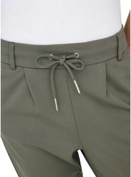 Pantaloni Only Poptrash verdi per donna