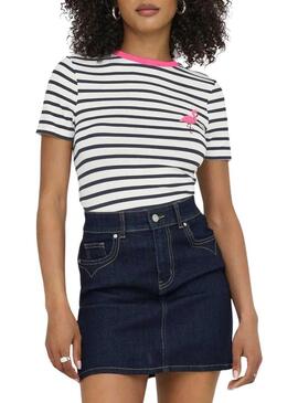 Maglietta a righe flamenco Only Heart per donna