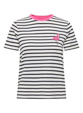 Maglietta a righe flamenco Only Heart per donna