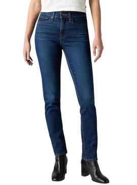 Pantaloni in denim Levis 312 slim scuro per donna