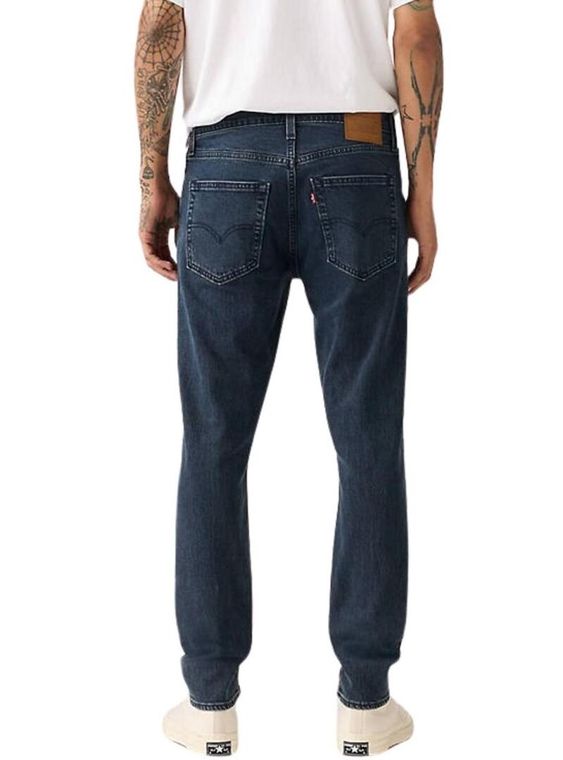 Pantaloni slim fit Levis Taper 512 in denim scuro per uomo.