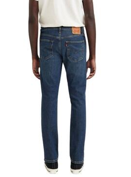 Pantaloni di jeans Levis 511 slim in denim scuro per uomo